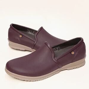 Bogs Shoe Size 8 Waterproof Purple Burgandy Womens Sweet Pea Slip On Outdoor